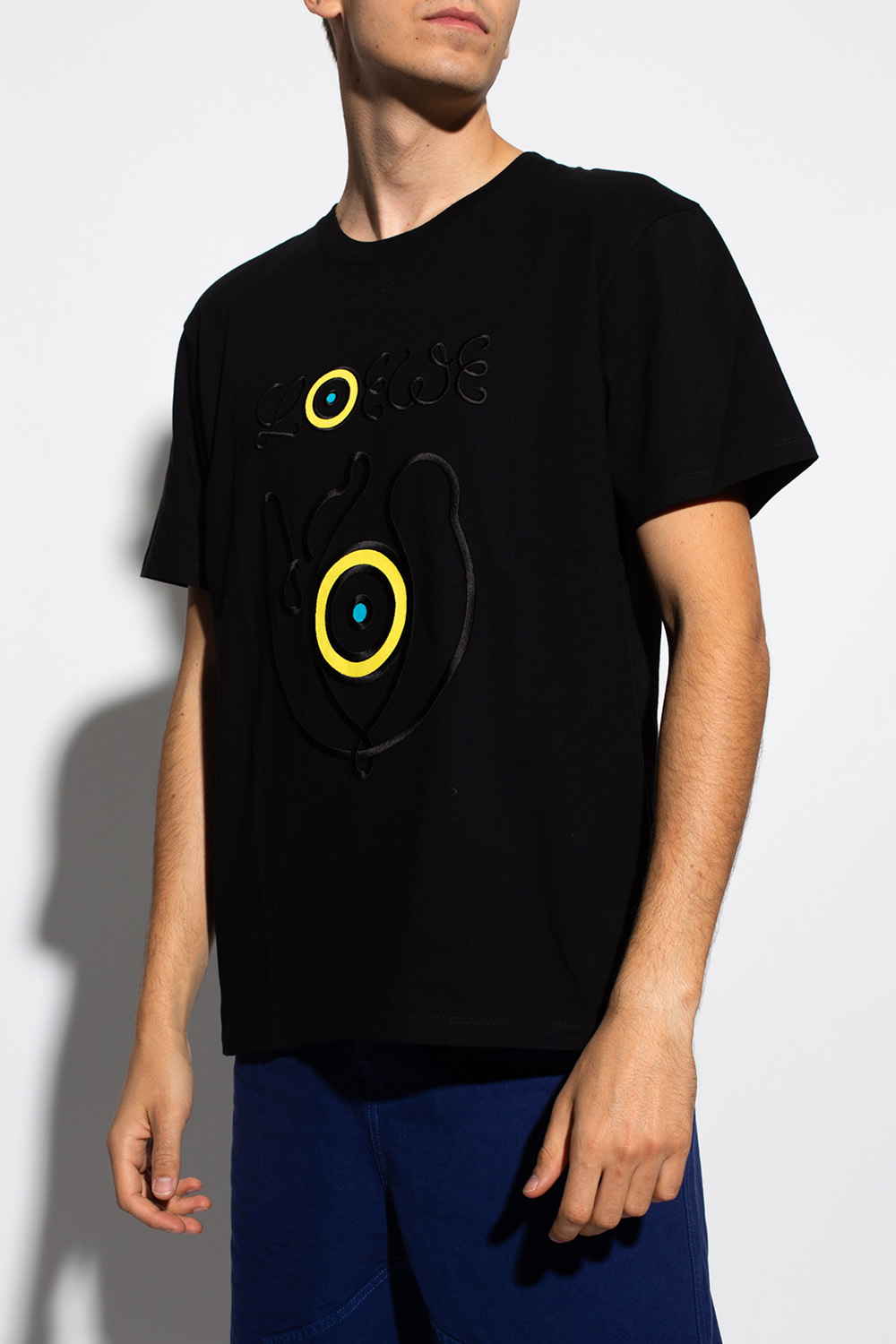 shirt with logo loewe shirt blue - SchaferandweinerShops Canada